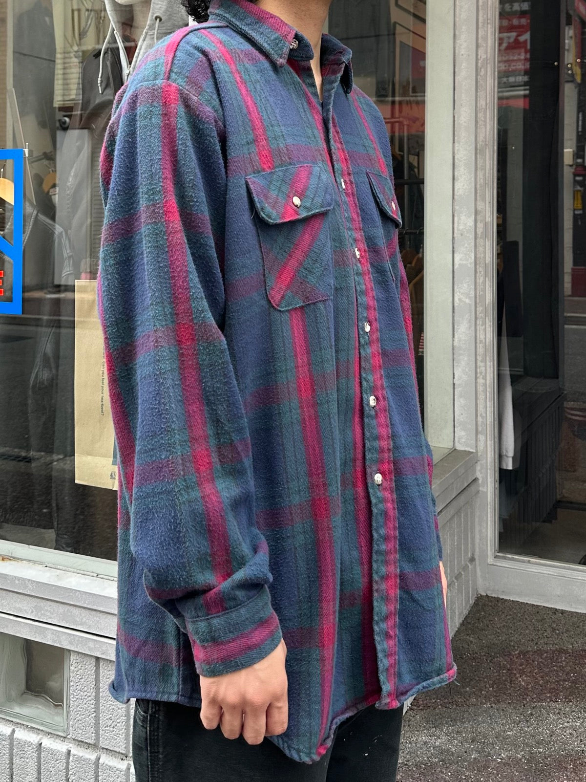 80's FIVE BROTHER USA製 ヘビーネルシャツ