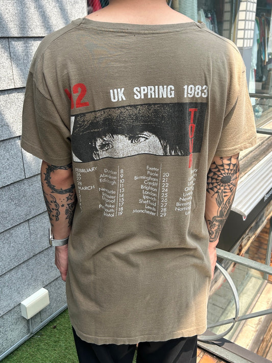 80's U2「UK SPRING TOUR 1983」バンドTシャツ