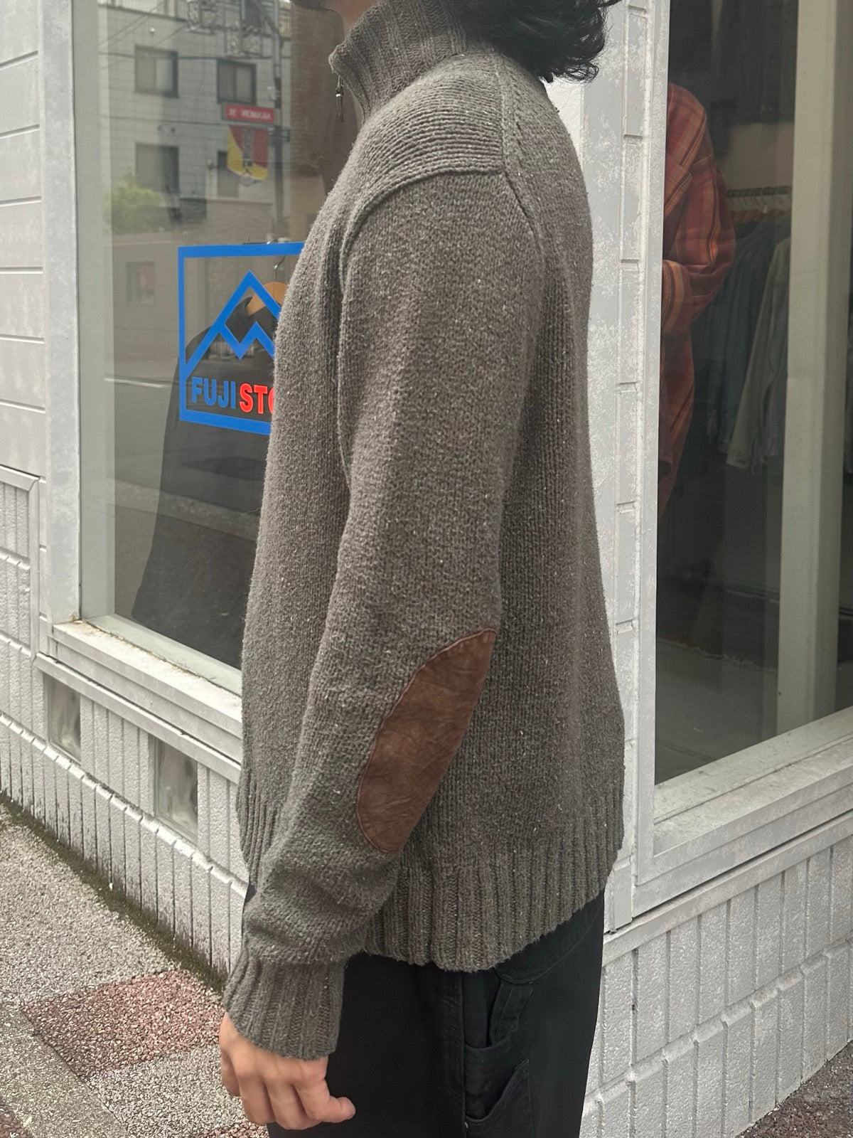 90's RALPH LAUREN ハーフジップニット　