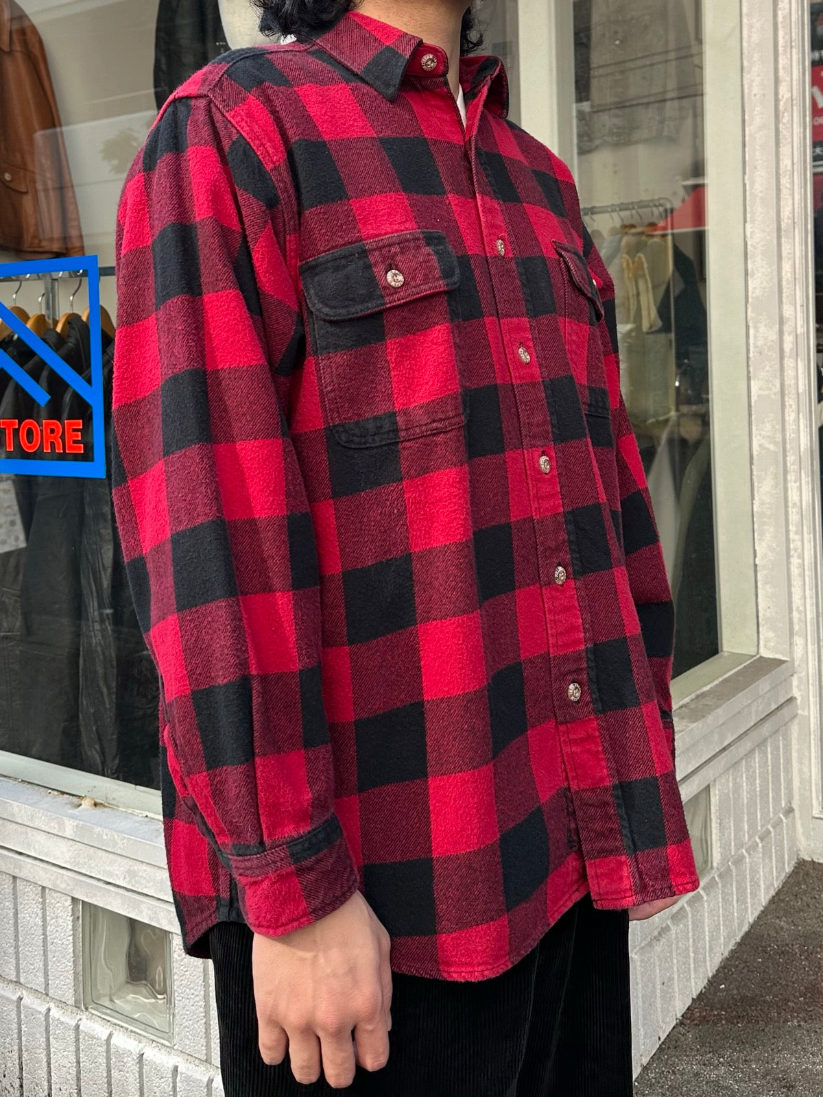 00's FIELD&STREAM「Buffalo Check」コットンフランネルシャツ