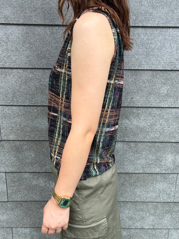 90's「Pleat Pleat by RAFAEL」ノースリーブタンクトップ