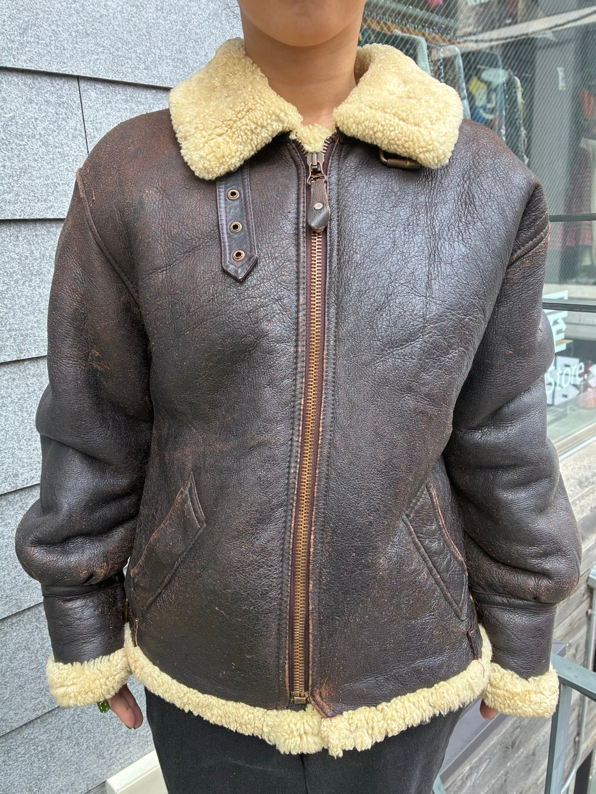 70's～80's「THE PILOT」ムートンフライトジャケット