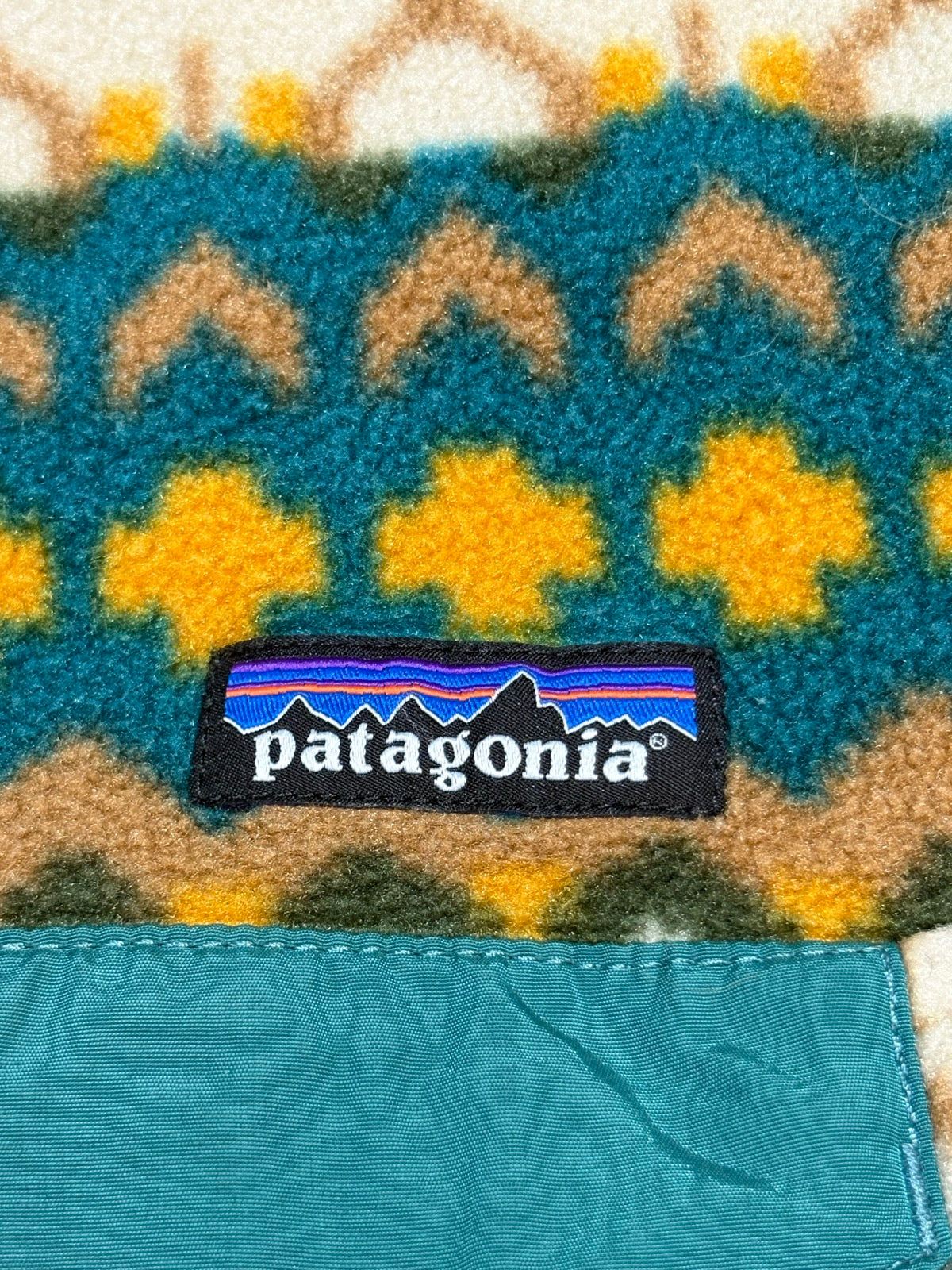 10's PATAGONIA Synchilla Snap-T「クリフ柄」フリースプルオーバー