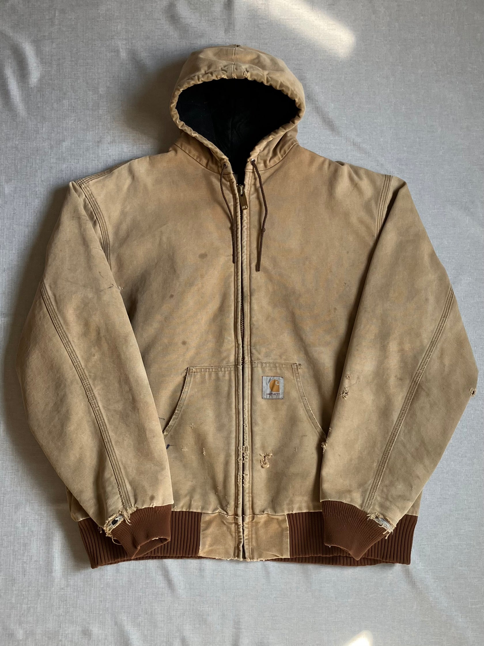 00's Carhartt「USA製」active jacket ワークフーディジャケット