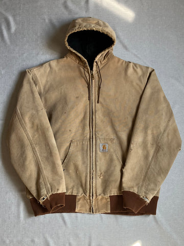 00's Carhartt「USA製」active jacket ワークフーディジャケット
