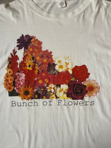 90's ひと束の花 グラフィックTシャツ