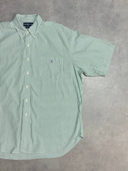 90's RALPH LAUREN「BIG SHIRT」ストライプシャツ