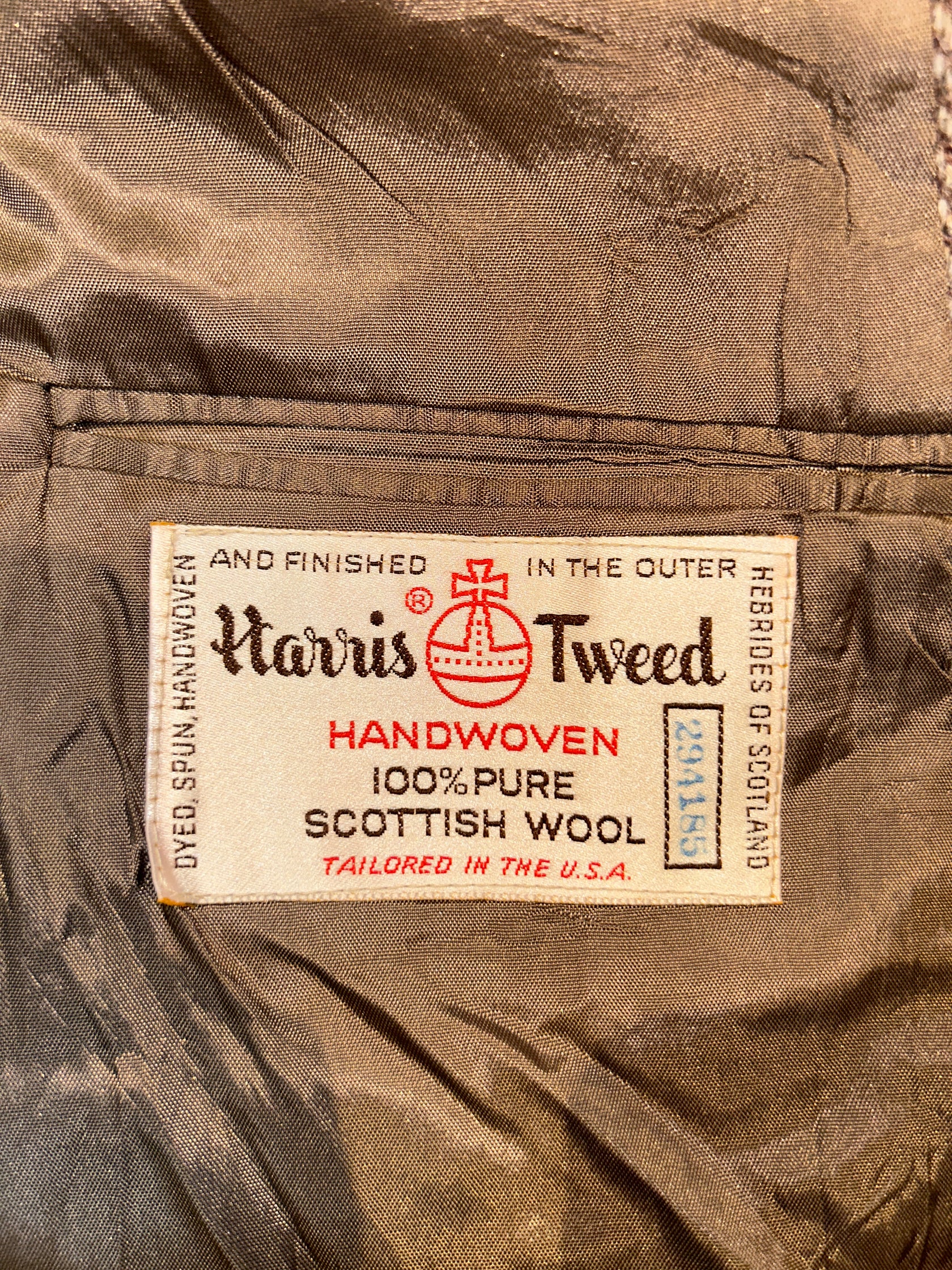 80's「Harris Tweed」ヘリンボーンジャケット