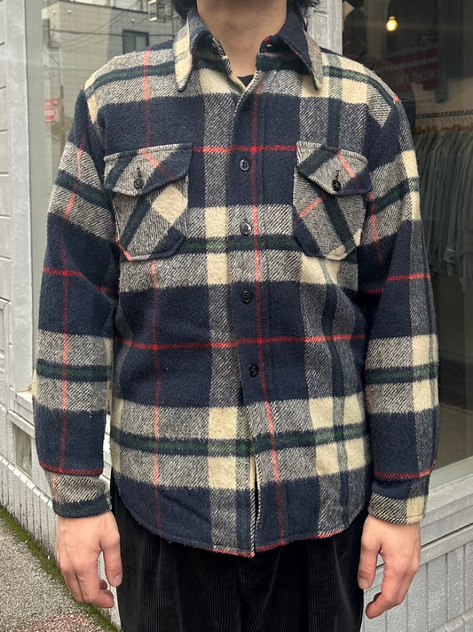 70's SEARS「PUT-ON SHOP」ネルシャツ