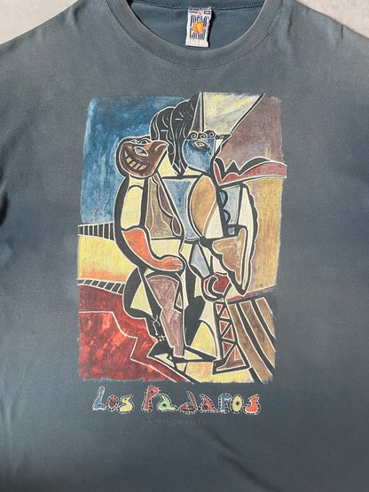 00's 「Los Pájaros」アートTシャツ