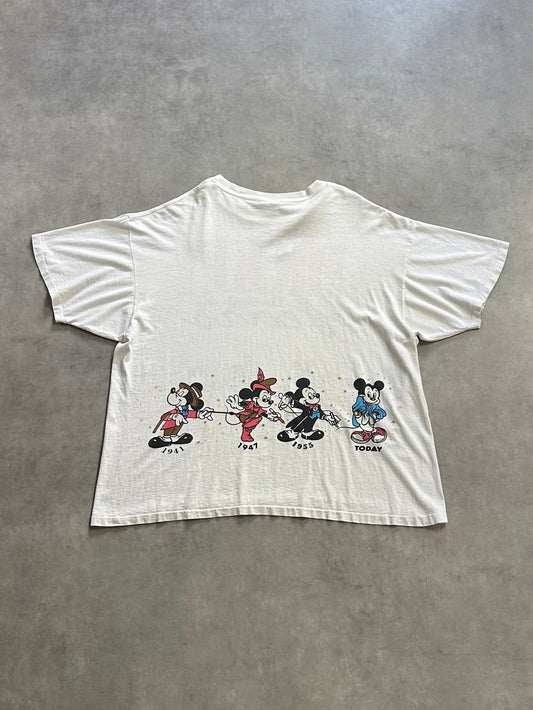 90's MICKEY「Through the year」USA製 キャラクターTシャツ