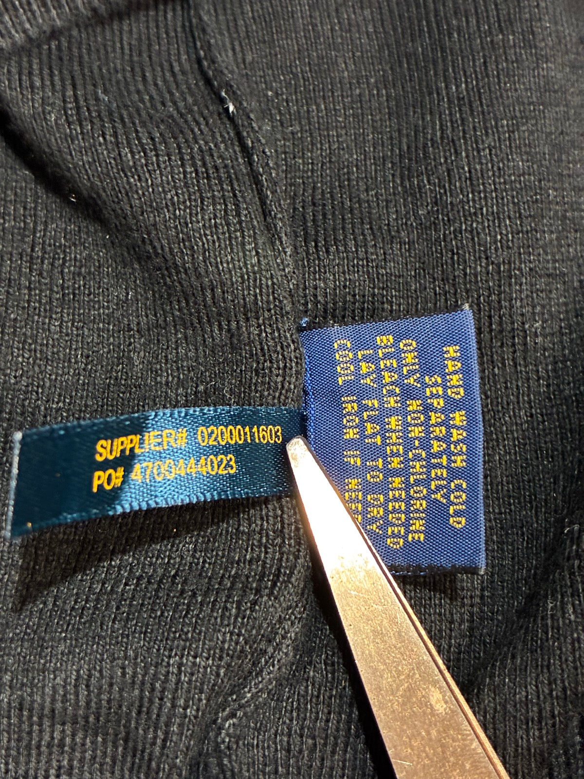 POLO RALPH LAUREN「PIMA COTTON」Vネックコットンニット
