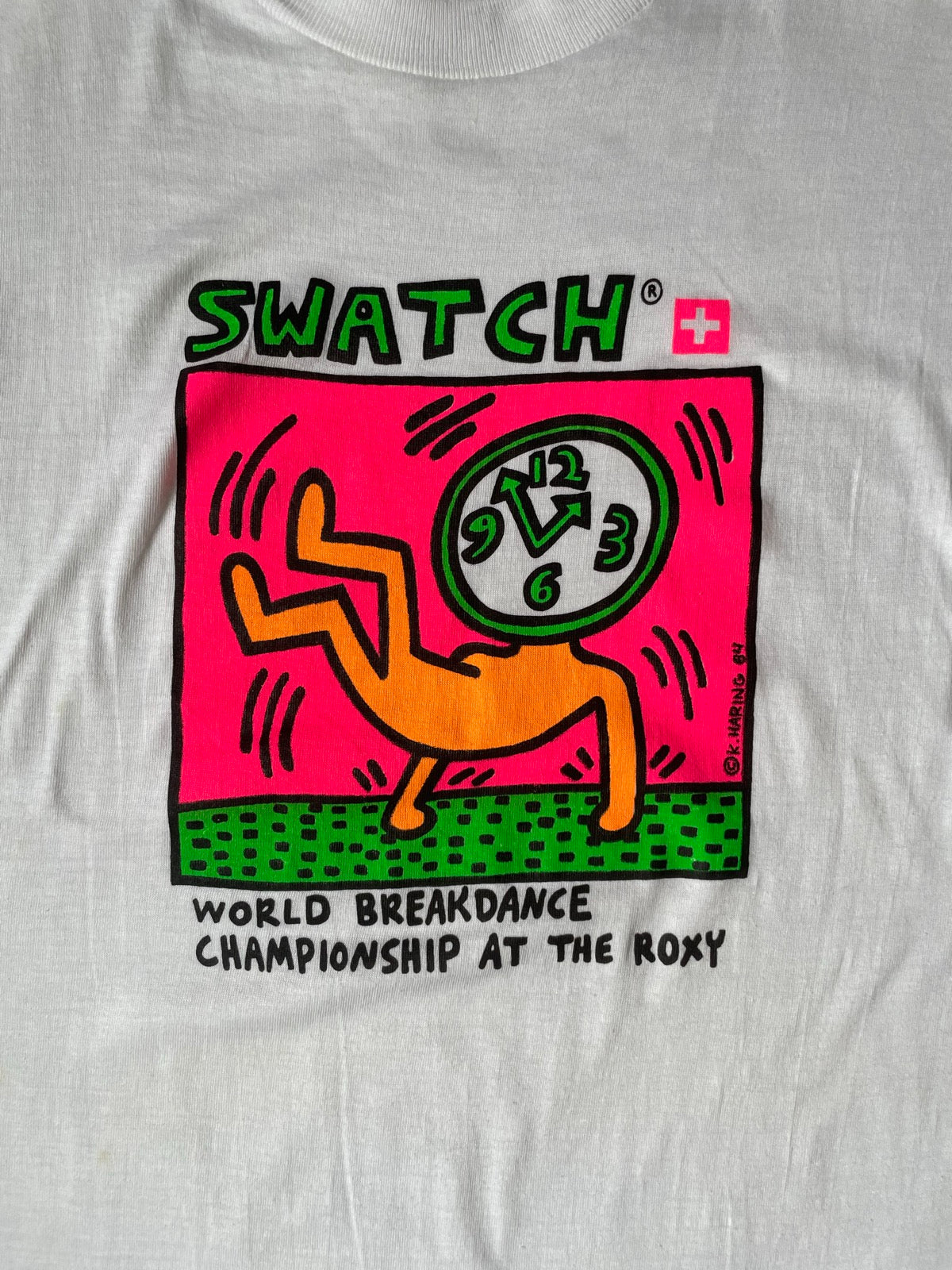 90's「Swatch World Breakdance Championship」グラフィックTシャツ