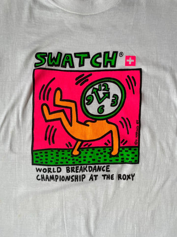 90's「Swatch World Breakdance Championship」グラフィックTシャツ
