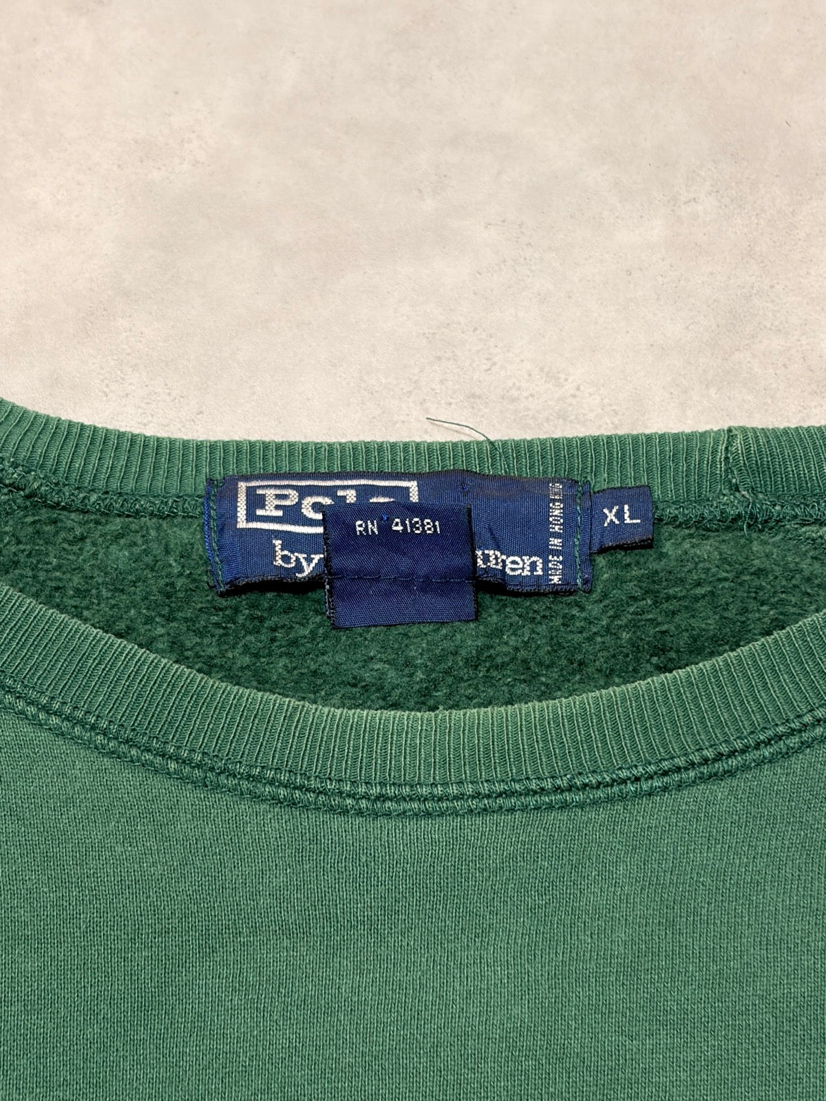 90's POLO BY RALPH LAUREN「香港製」ワンポイントスウェット