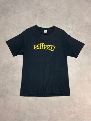 90's STUSSY「銀タグ」USA製 ロゴTシャツ