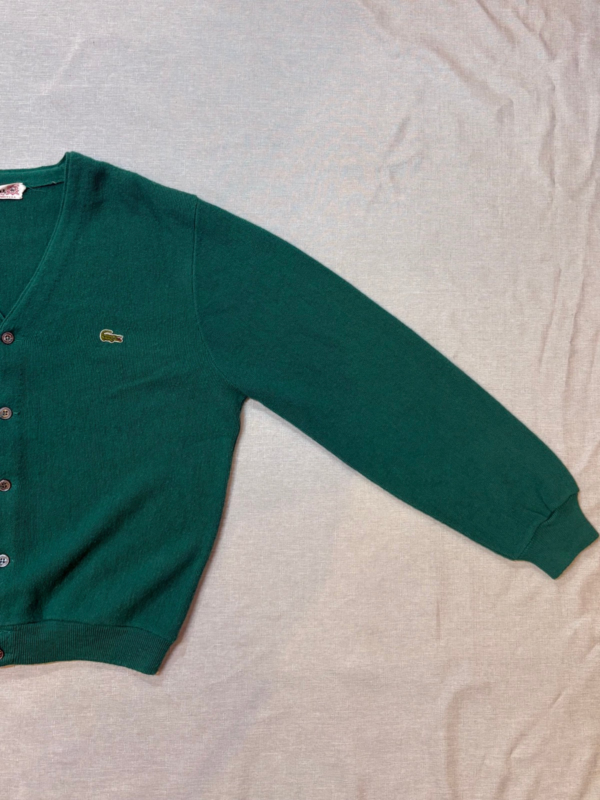 70's IZOD LACOSTE 「USA製」 アクリルニットカーディガン