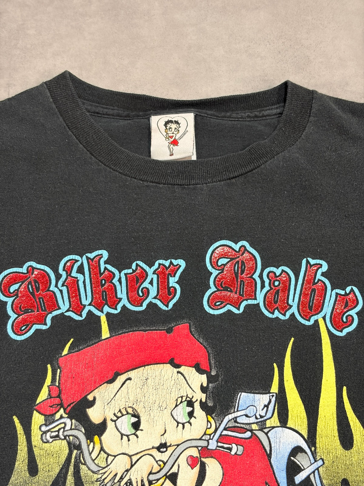 00's BETTY BOOP「Biker Babe」キャラクターTシャツ