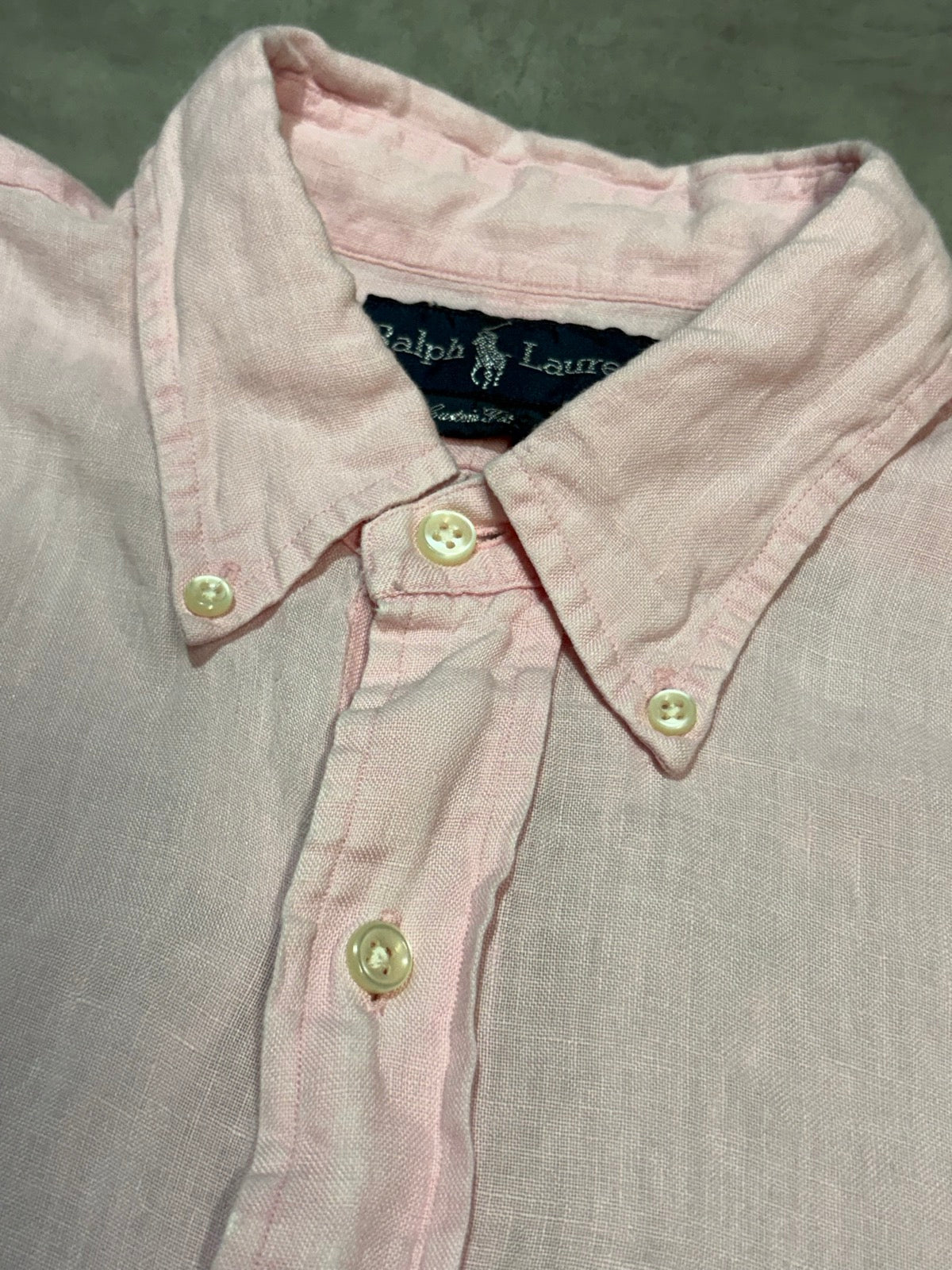 RALPH LAUREN「Custom Fit」リネンシャツ