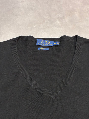 POLO RALPH LAUREN「PIMA COTTON」Vネックコットンニット