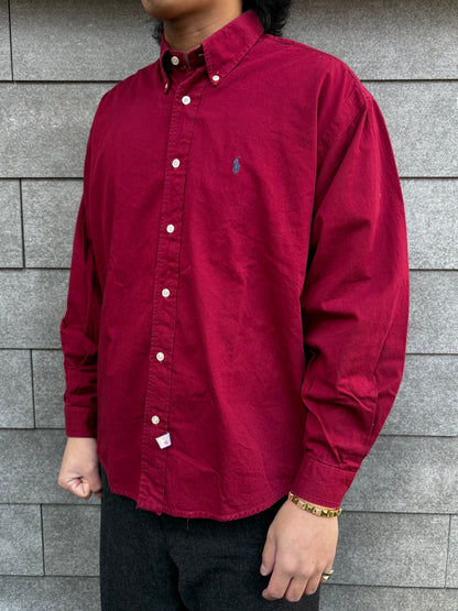 90's POLO by RALPH LAUREN USA製 コットンシャツ