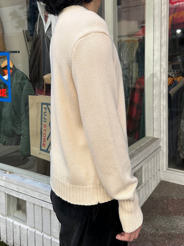 90's RALPH LAUREN ワンポイントコットンニットセーター
