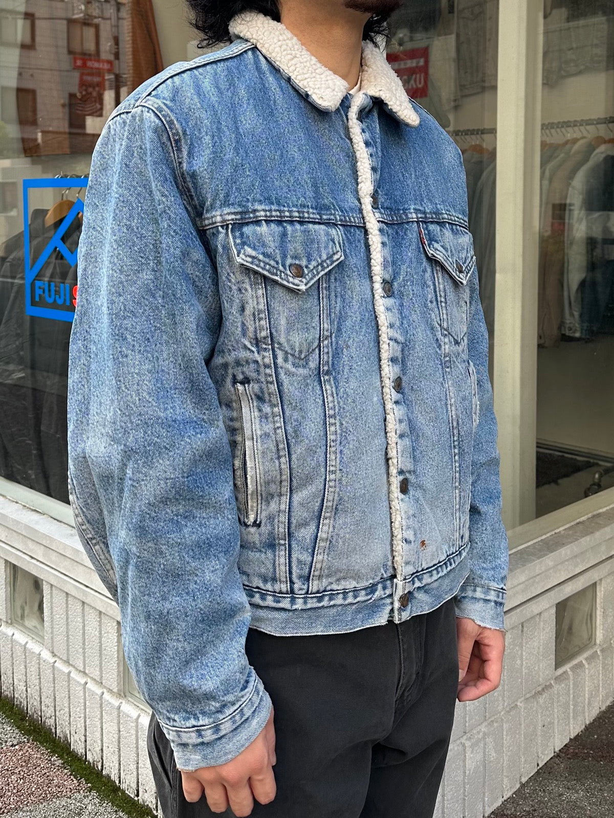 80's LEVI’S「71608-0216」USA製 デニムボアジャケット