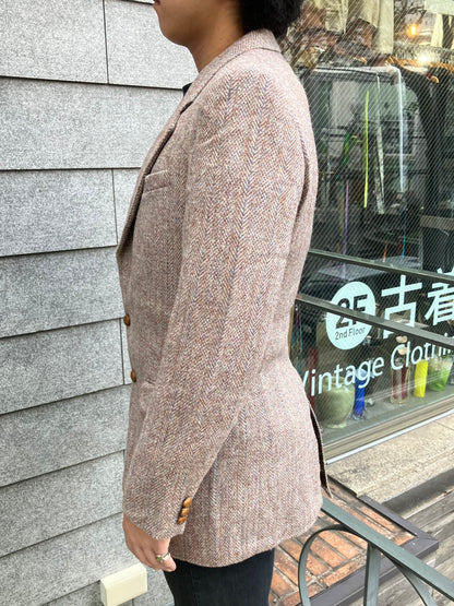 80's「Harris Tweed」USA製 ヘリンボーンジャケット