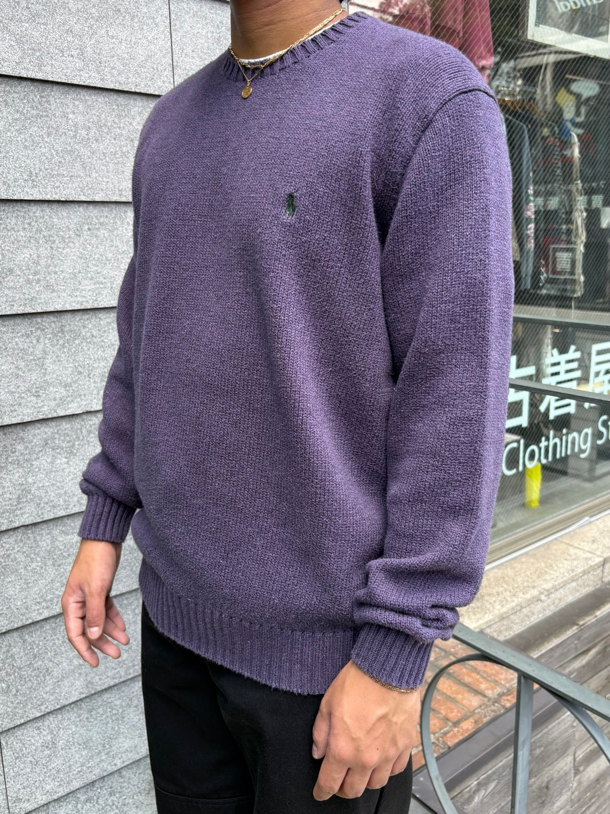 90's「RALPH LAUREN」ワンポイントニット