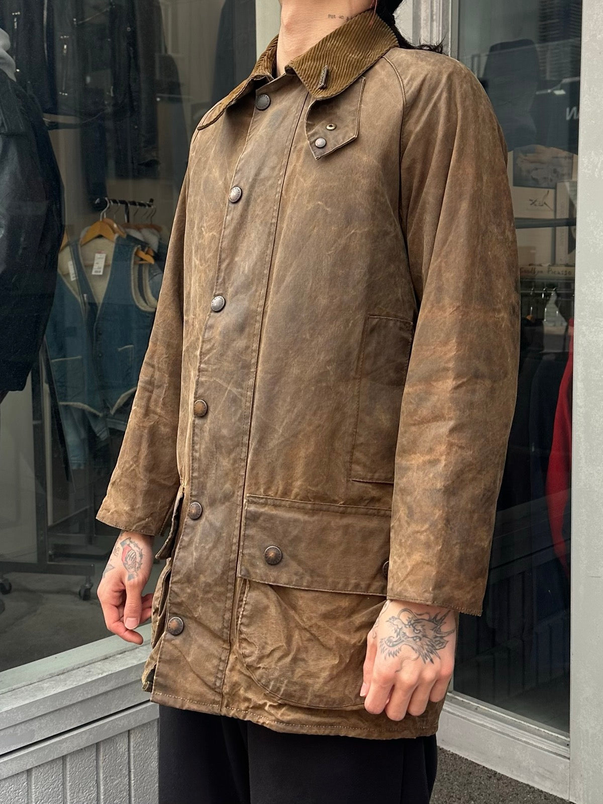 90's BARBOUR「MOORLAND」オイルドジャケット