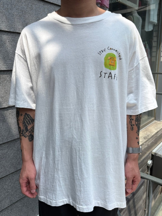 90's AT&T「Stay Connected STAFF」USA製 企業Tシャツ