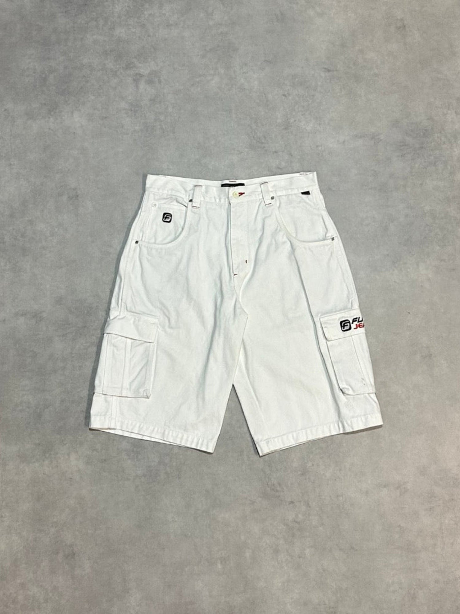 90's FUBU デニムカーゴショーツ