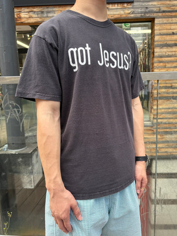90's「got jesus」グラフィックTシャツ