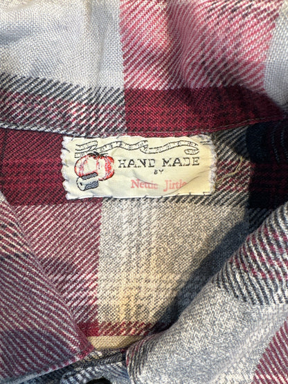 90's 「Hand Made by Nettie Jird」ネルシャツ