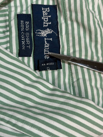 90's RALPH LAUREN「BIG SHIRT」ストライプシャツ