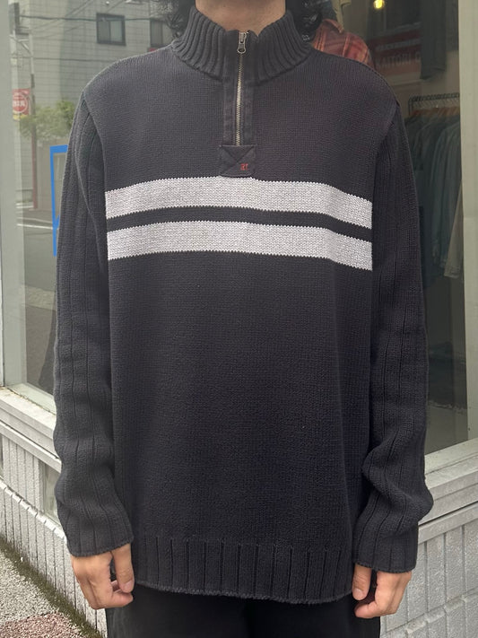 90's RALPH LAUREN ハーフジップニット