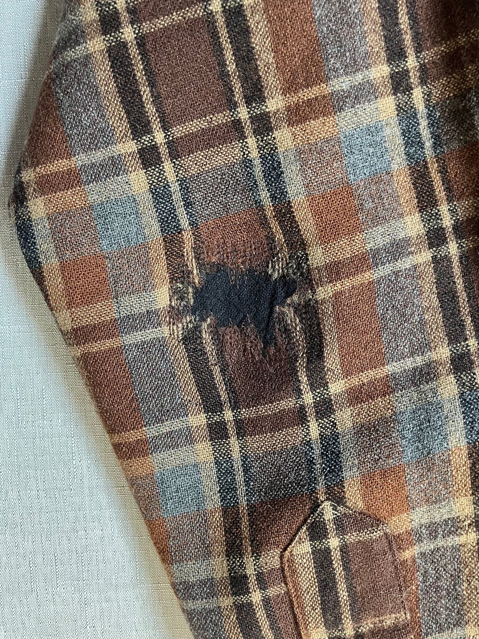 70's PENDLETON USA製 ウールチェックシャツ