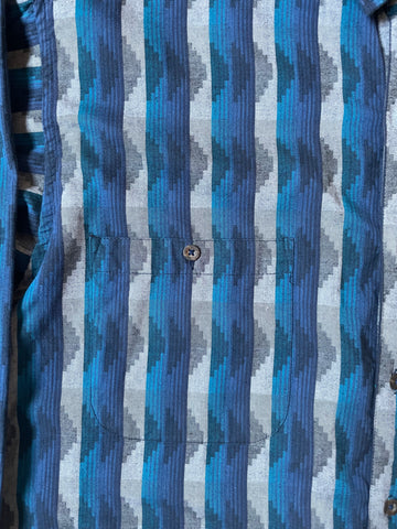 90's PATAGONIA「Native Stripe」ボタンダウンフランネルシャツ