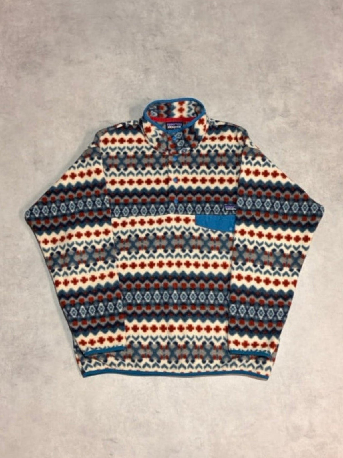 10's PATAGONIA Synchilla Snap-T「クリフ柄」フリースプルオーバー
