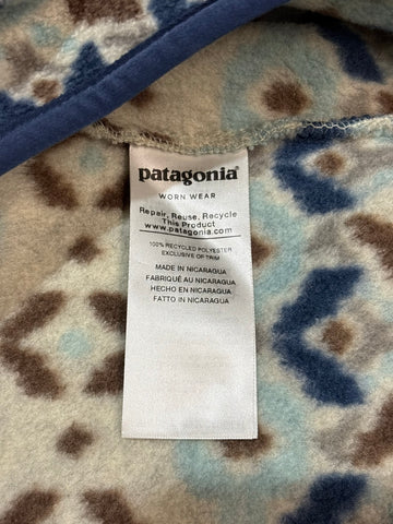 10's PATAGONIA Synchilla Snap-T「ツンドラクラスター柄」フリースプルオーバー