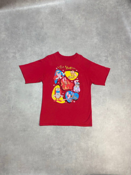 90's THE REN ＆ STIMPY SHOW キャラクターTシャツ