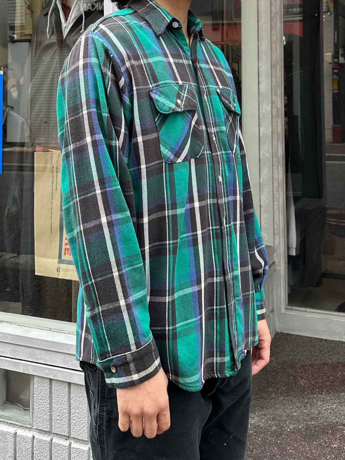 90's FIVE BROTHER ヘビーネルシャツ