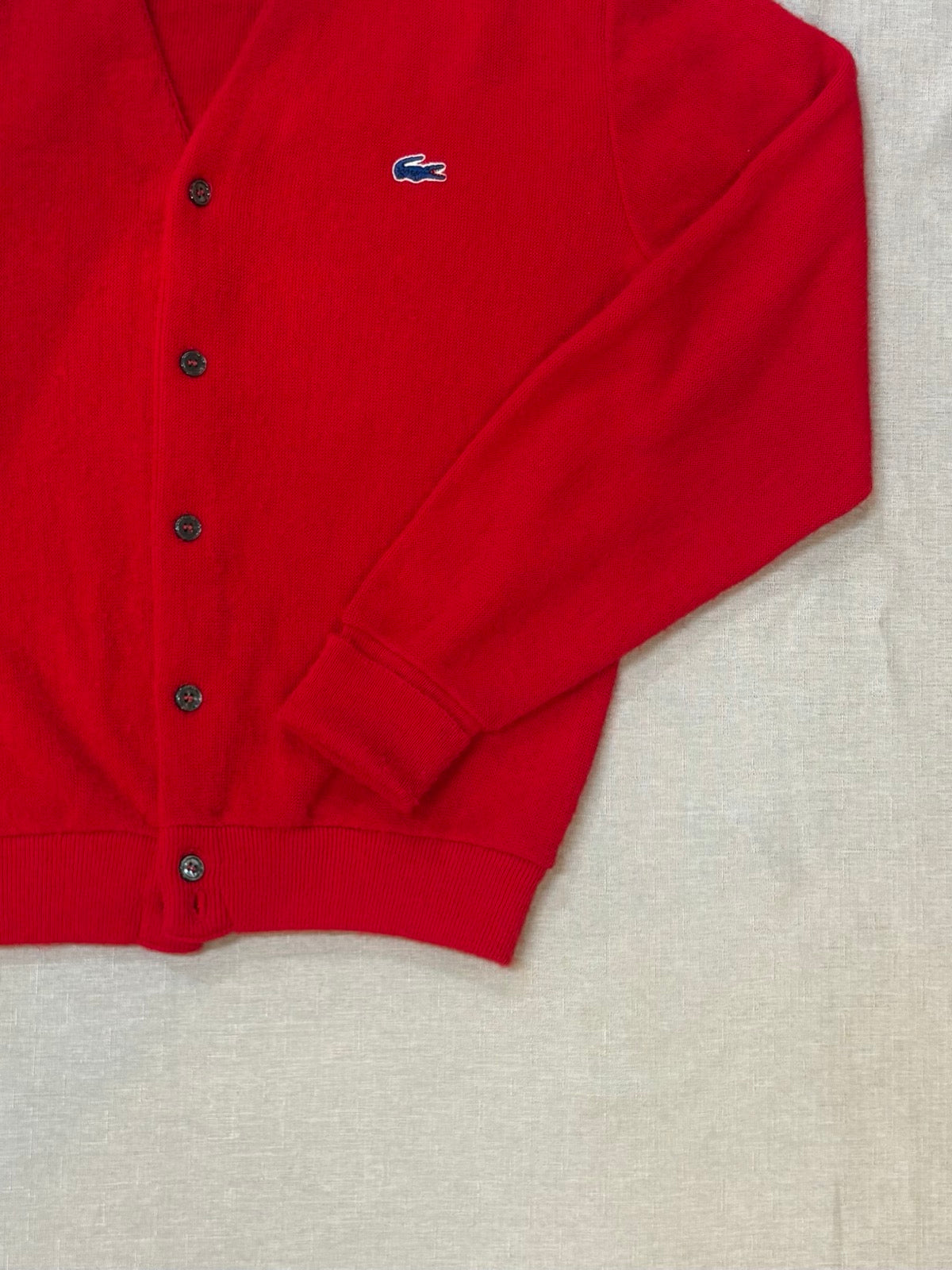 80's IZOD LACOSTE「USA製」アクリルニットカーディガン