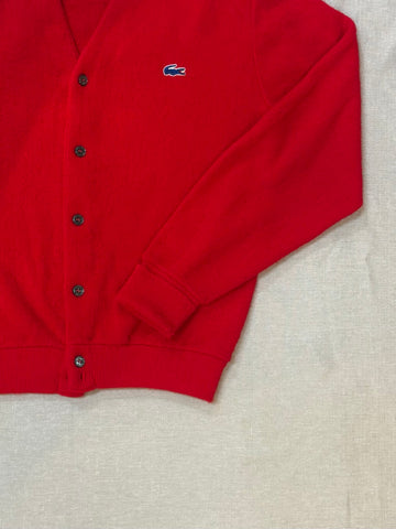 80's IZOD LACOSTE「USA製」アクリルニットカーディガン