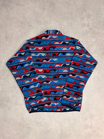 10's PATAGONIA Synchilla Snap-T「デルタ柄」フリースプルオーバー