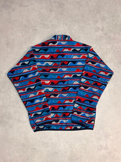 10's PATAGONIA Synchilla Snap-T「デルタ柄」フリースプルオーバー