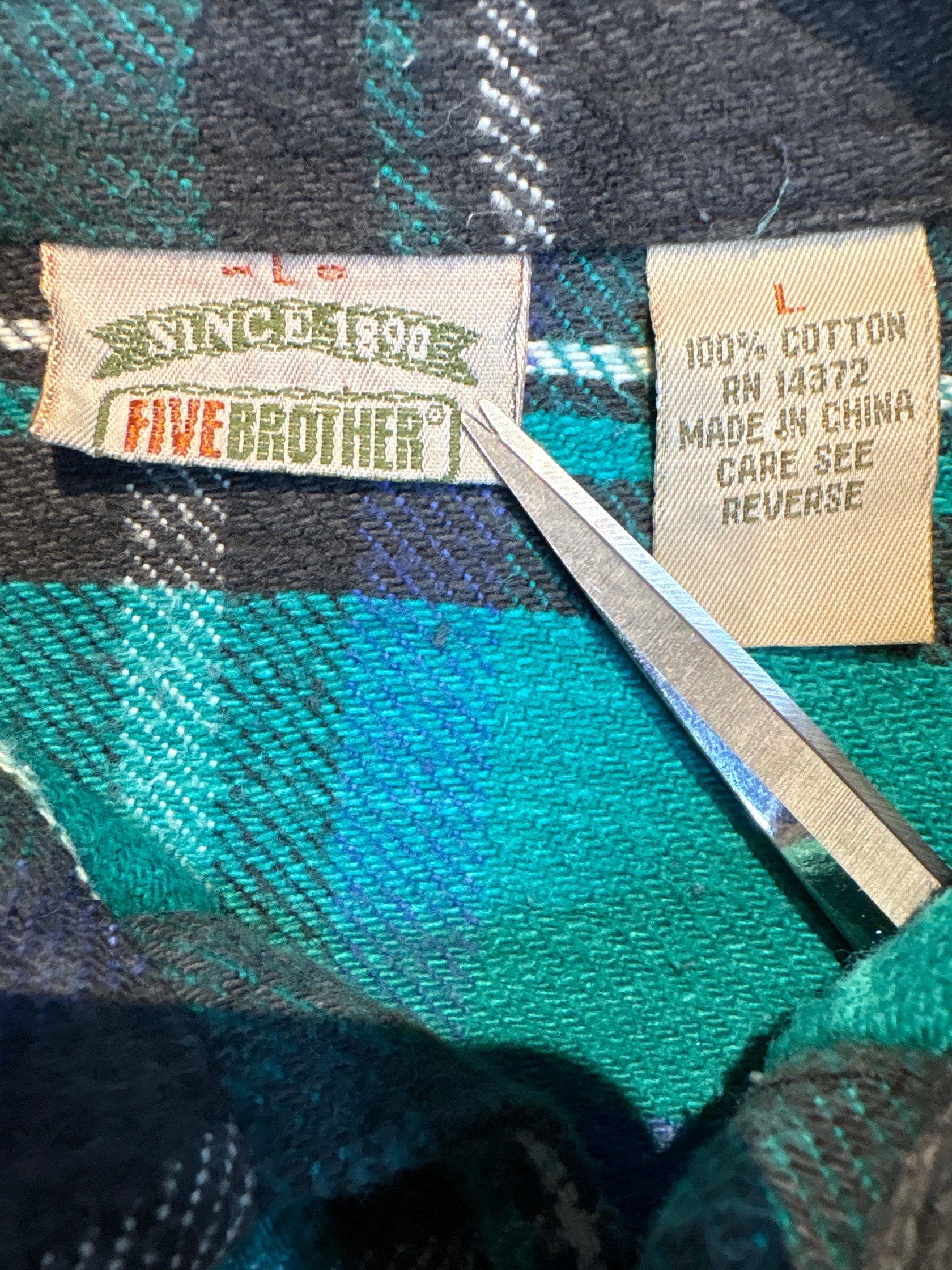 00's「FIVE BROTHERS」ネルシャツ