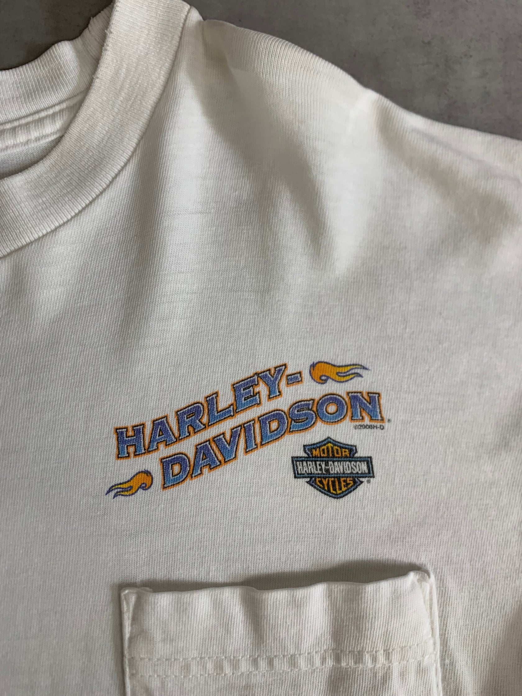 00's HARLEY DAVIDSON「Bar&Shield」ハーレーロングTシャツ