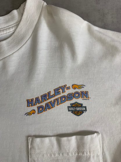 00's HARLEY DAVIDSON「Bar&Shield」ハーレーロングTシャツ