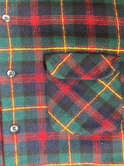 70's PENDLETON USA製 ウールチェックシャツ